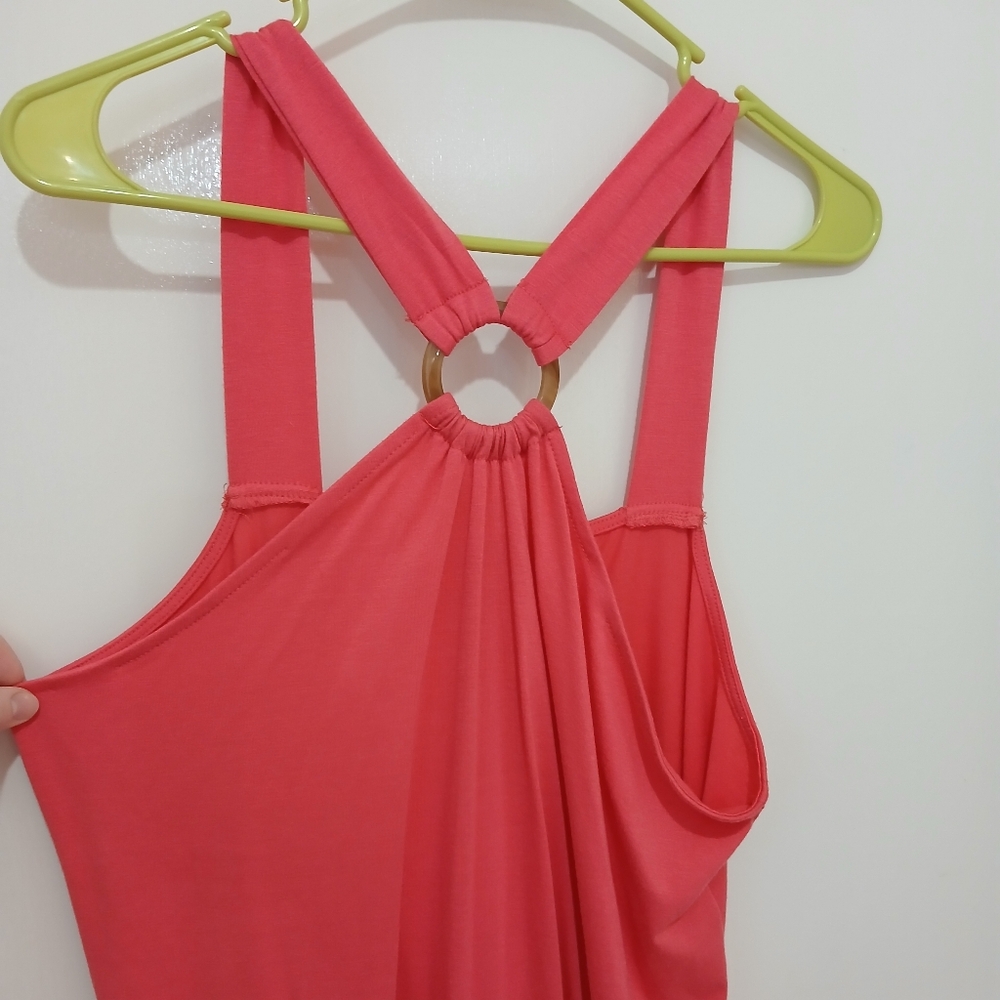 Pink Full-length Beach Dress - Picture 4 of 7